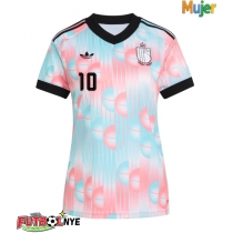 Camiseta Bélgica Leandro Trossard #10 Visitante Equipación para mujer Mundial 2026 manga corta